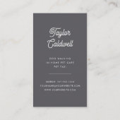 Waterverf Floral Pup | Pet Care Visitekaartje (Achterkant)