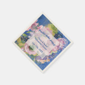 Waterverf Floral repesal Dinner Servet (Hoek)