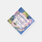 Waterverf Floral repesal Dinner Servet (Hoek)