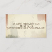 Waterverf Floral Retro Mixer Pastry Visitekaartje (Achterkant)