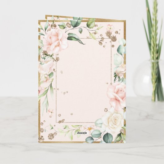 Waterverf Floral Romantic (Achterkant)