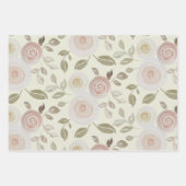 Waterverf Floral Roos Inpakpapier Vel (Voorkant 3)