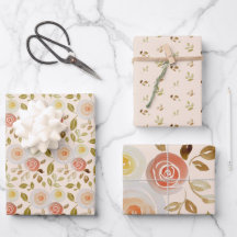 Waterverf Floral Roos