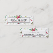  Waterverf Floral Roos Patroon Bezoek Mini Visitekaartje (Voorkant / Achterkant)