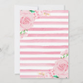 Waterverf Floral roze circusdieren Kaart (Achterkant)