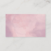 Waterverf Floral roze en lila Diaper Raffle Informatiekaartje (Achterkant)