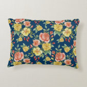  Waterverf Floral Rozen Achtergrond | Accent Kussen (Achterkant)