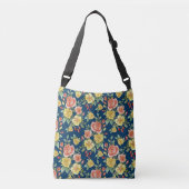  Waterverf Floral Rozen Achtergrond | Crossbody Tas