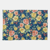  Waterverf Floral Rozen Achtergrond | Theedoek (Horizontaal)