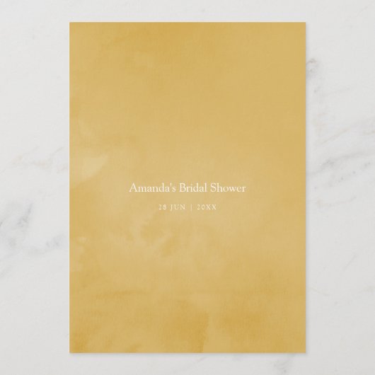 Waterverf Floral Safari Baby shower Moeder Advies (Achterkant)