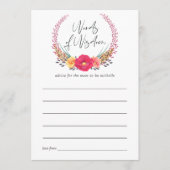 Waterverf Floral Safari Baby shower Moeder Advies (Voorkant)