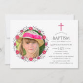 Waterverf Floral Safari Baptism of Christening Kaart (Voorkant)