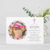 Waterverf Floral Safari Baptism of Christening Kaart (Staand voorkant)