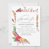 Waterverf Floral Safari Sip en See Kaart (Voorkant)