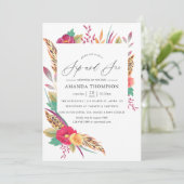 Waterverf Floral Safari Sip en See Kaart (Staand voorkant)