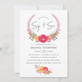 Waterverf Floral Safari Sip en See Kaart (Voorkant)