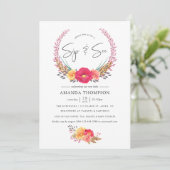 Waterverf Floral Safari Sip en See Kaart (Staand voorkant)