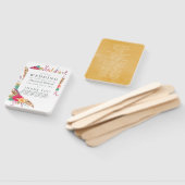 Waterverf Floral Safari Wedding Programme Handwaaier (Niet-gemonteerd)