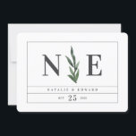 waterverf floral save the date<br><div class="desc">waterverf floral save the date card. Met mooie waterverf bladeren en een modern vetgedrukt type is de datumuitnodiging goed op trend en perfect voor elk seizoen. Deel van een trouwsuite</div>