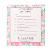 Waterverf Floral School Note 1 Notitieblok (Voorkant)