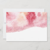 Waterverf floral script eerste verjaardaguitnodigi (Achterkant)