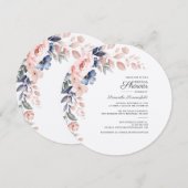 Waterverf Floral Script Vrijgezellenfeest Kaart (Voorkant / Achterkant)