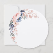 Waterverf Floral Script Vrijgezellenfeest Kaart (Achterkant)