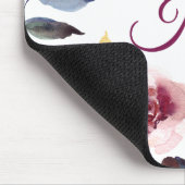 Waterverf Floral Scripting Love is Sind Mongram Muismat (Hoek)