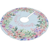 Waterverf Floral Season Kerstboom Rok (Gekanteld)