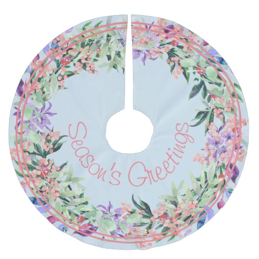 Waterverf Floral Season Kerstboom Rok (Voorkant)