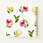 Waterverf Floral Sermon Journal Notitieboek (Achterkant)