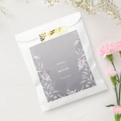 Waterverf floral Silver Chinoiserie Wedding Bedankzakje (Gezegeld)