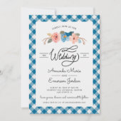 Waterverf Floral Simple Fun Casual bruiloft Kaart (Voorkant)