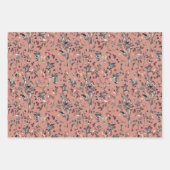 Waterverf Floral Sinaasappel van de moderne blader Inpakpapier Vel (Voorkant 2)