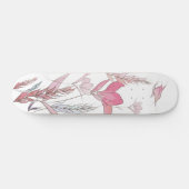 Waterverf Floral Skateboard – Artistic Pastel (Horizontaal)