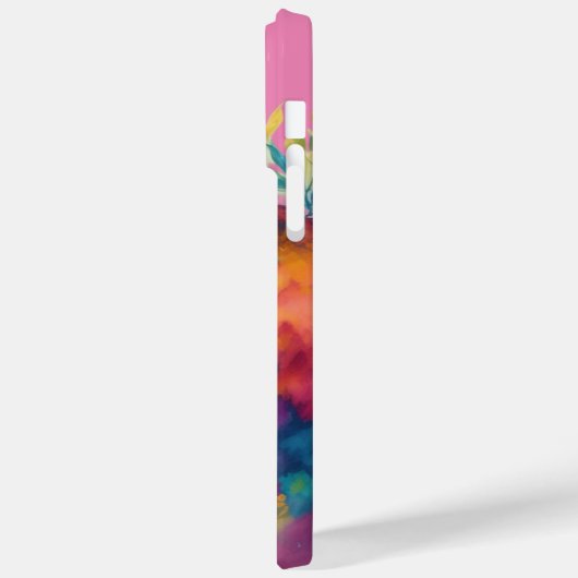 Waterverf floral sloth phone case (Achterkant / Links)