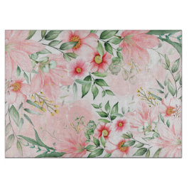 Waterverf Floral Snijplank