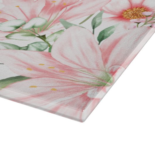 Waterverf Floral Snijplank (Hoek)