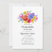 Waterverf Floral Spain Fiesta Bachelorette Kaart (Voorkant)