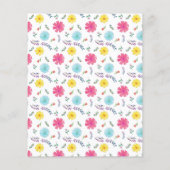 Waterverf Floral Spain Fiesta Quinceañera Flyer (Achterkant)