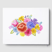 Waterverf Floral Spain Fiesta Wedding Gastenboek (Achterkant)