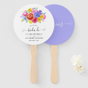 Waterverf Floral Spain Fiesta Wedding Hartelijk da Handwaaier