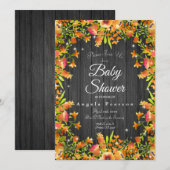 Waterverf Floral Sparkles Kaart (Voorkant / Achterkant)