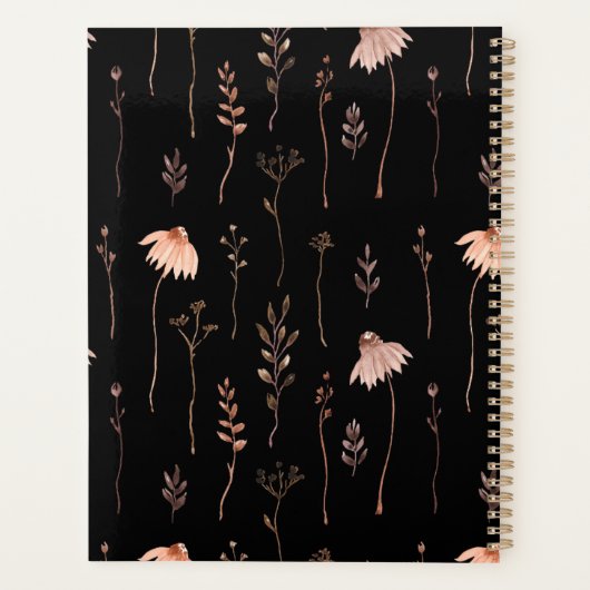 Waterverf Floral Specialized Teacher Gift Boho Planner (Achterkant)