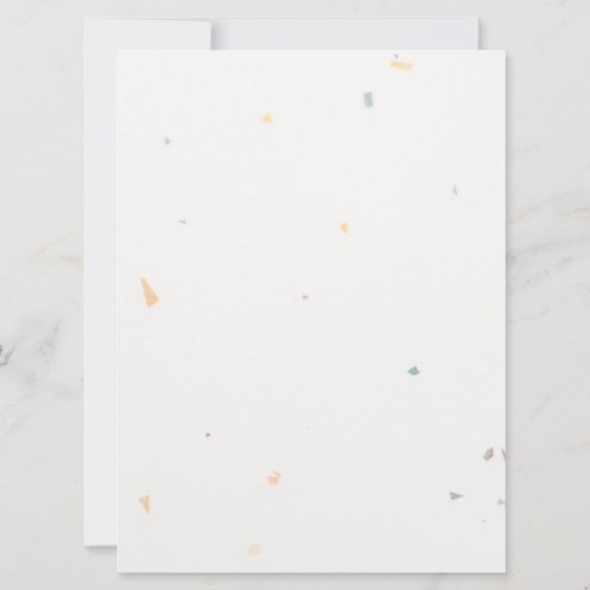 Waterverf Floral Speckletone bruiloft Kaart (Achterkant)