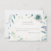 Waterverf Floral Speckletone bruiloft RSVP (Voorkant)