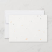Waterverf Floral Speckletone bruiloft RSVP (Achterkant)