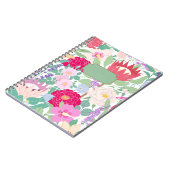 Waterverf Floral Spiral Foto Notitieboek (Linkerzijde)