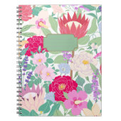 Waterverf Floral Spiral Foto Notitieboek (Voorkant)