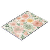 Waterverf Floral Spiral Foto Notitieboek (Linkerzijde)